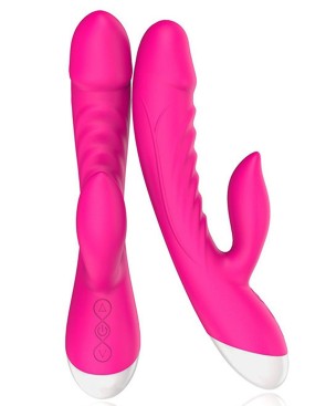 Vibromasseur rabbit rose 10 programmes USB 