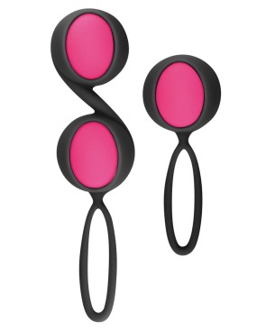 Set de boules de Geisha noires roses à billes amovibles 
