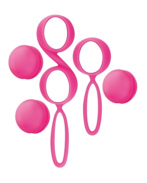 Set de boules de Geisha roses à billes amovibles