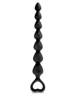 Chapelet plug anal noir 27cm