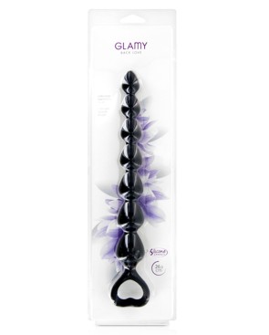 Chapelet plug anal noir 27cm 