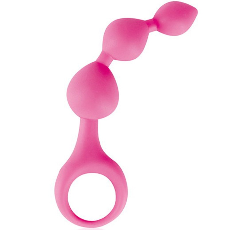 Stimulateur anal rose à boules Stimulateur anal rose à boules