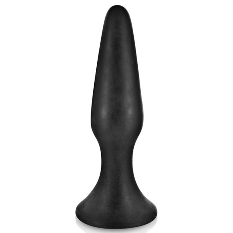 Plug anal noir 12.5cm avec ventouse Plug anal noir 12.5cm avec ventouse