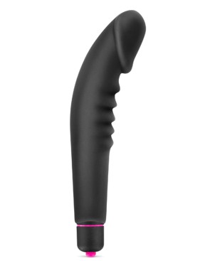 Vibromasseur stimulateur réaliste point G noir silicone 7 vitesses 