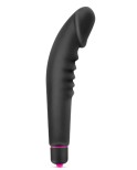 Vibromasseur stimulateur réaliste point G noir silicone 7 vitesses