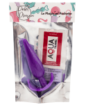 Plug anal violet souple base évasée Pocket Pleasure 1 dosette de lubrifiant Plug anal violet souple base évasée Pocket Pleasure 1 dosette de lubrifiant