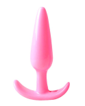 Plug anal rose souple base évasée Pocket Pleasure 1 dosette lubrifiant Plug anal rose souple base évasée Pocket Pleasure 1 dosette lubrifiant