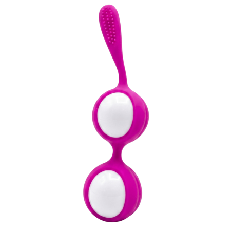 Boules de Geisha Fuchsia Silicone 1 dosette lubrifiant — Pocket Pleasure