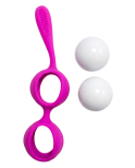 Boules de Geisha Fuchsia Silicone 1 dosette lubrifiant — Pocket Pleasure