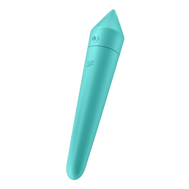 Vibromasseur connecté turquoise USB Ultra Power Bullet 8 Satisfyer Vibromasseur connecté turquoise USB Ultra Power Bullet 8 Satisfyer