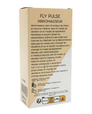 Vibromasseur FLY PULSE Papillon à Double Action Télécommandé
