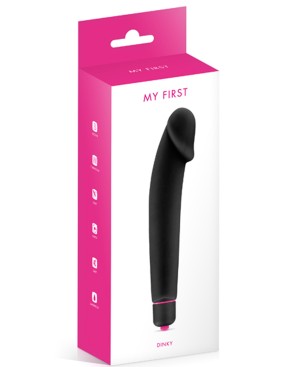 Vibromasseur noir 7 vitesses réaliste silicone lisse