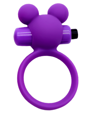 Anneau Vibrant Ourson Violet 1 dosette de lubrifiant — Pocket Pleasure