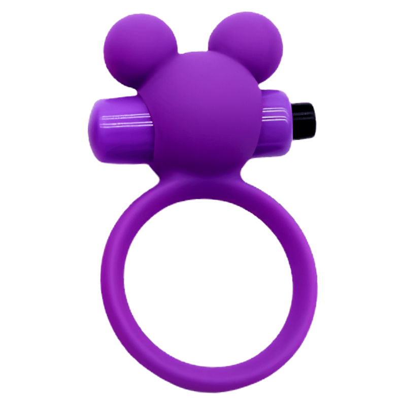 Anneau Vibrant Ourson Violet 1 dosette de lubrifiant — Pocket Pleasure