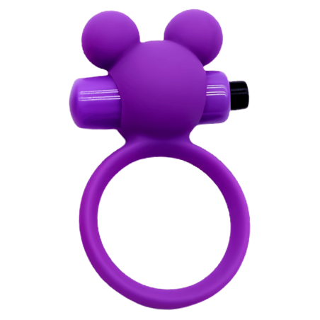 Anneau Vibrant Ourson Violet 1 dosette de lubrifiant — Pocket Pleasure
