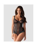 Amanta Body ouvert - Noir et Turquoise Amanta Body ouvert - Noir et Turquoise