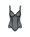 Amanta Body ouvert - Noir et Turquoise Amanta Body ouvert - Noir et Turquoise