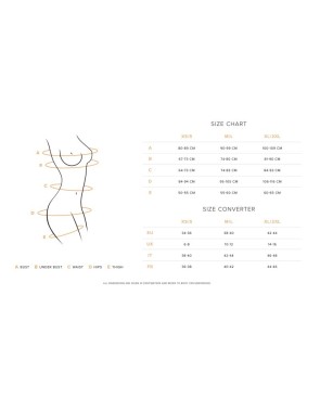Amanta Body ouvert - Noir et Turquoise