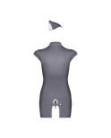Stewardess Costume 3 pcs - Gris