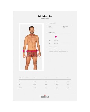Mr Merrilo - Boxer et nœud papillon Rouge