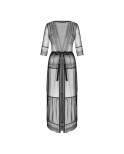 Estiqua peignoir noir Estiqua peignoir noir