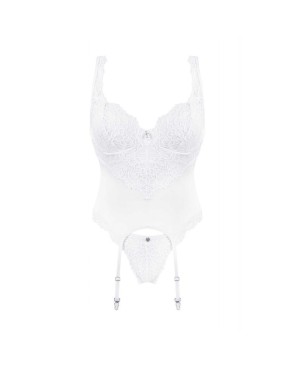 Corset et string blanc Amor Blanco