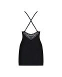 828-CHE-1 Nuisette et String - Noir 828-CHE-1 Nuisette et String - Noir