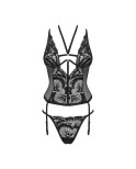 Alessya Corset et string noir Alessya Corset et string noir