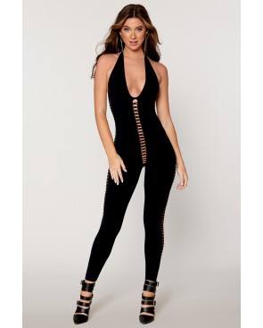 Combinaison bodystocking noire 