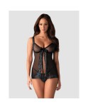 Amanta Babydoll - Noir et Turquoise Amanta Babydoll - Noir et Turquoise