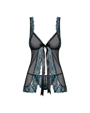 Amanta Babydoll - Noir et Turquoise