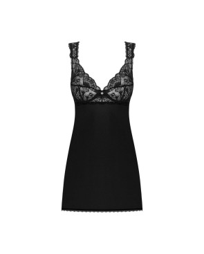 Donna Dream babydoll et String - Noire