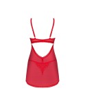 Chilisa babydoll et string - Rouge Chilisa babydoll et string - Rouge
