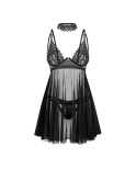 Donarella babydoll et String - Noire - NP Donarella babydoll et String - Noire - NP