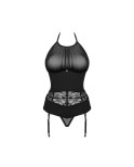 Serafia guêpière et string - Noir Serafia guêpière et string - Noir
