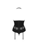 Serafia guêpière et string - Noir Serafia guêpière et string - Noir