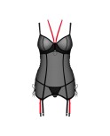 Glandez guêpière et string - Noir Glandez guêpière et string - Noir