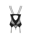 Nesari corset et string - Noir Nesari corset et string - Noir