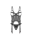 Euridia corset et string - Noirs Euridia corset et string - Noirs