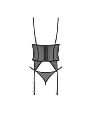 Euridia corset et string - Noirs