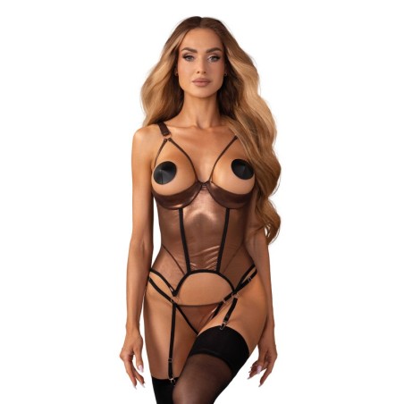 Soranna corset et string ouverts