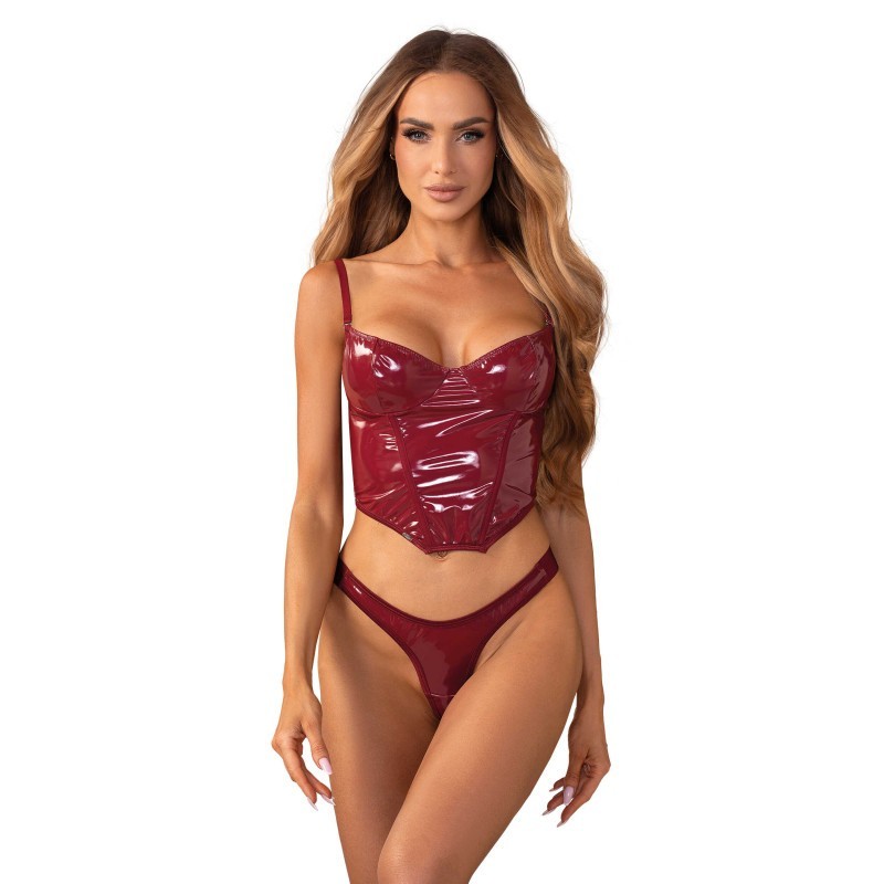 Redya Corset et string rouge Redya Corset et string rouge