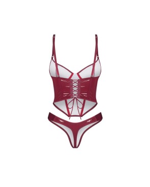 Redya Corset et string rouge
