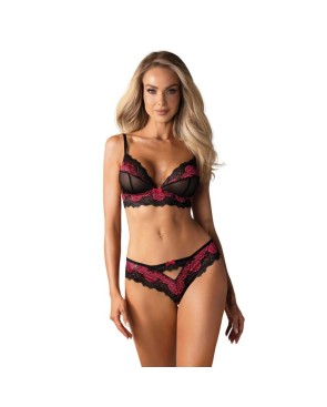Tulia Ensemble 2 pcs - Noir et Fuchsia