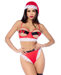 Déguisement sexy Mère Noël 3 pièces 