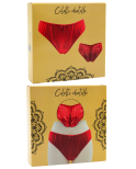 Culotte rouge en dentelle avec nœud en satin Culotte rouge en dentelle avec nœud en satin