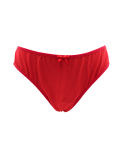 Culotte rouge en dentelle avec nœud en satin Culotte rouge en dentelle avec nœud en satin