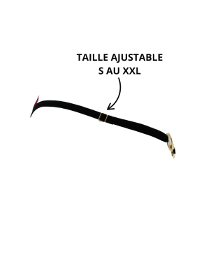 String bordeaux avec anneaux détachables