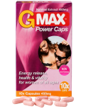 G-MAX Power Caps Boite de 10 gélules – Femme Libido Vitalité Intime Complément alimentaire G-MAX Power Caps Boite de 10 gélules – Femme Libido Vitalité Intime Complément alimentaire