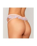 String avec broderie florale rose avec taille en forme de « V » String avec broderie florale rose avec taille en forme de « V »